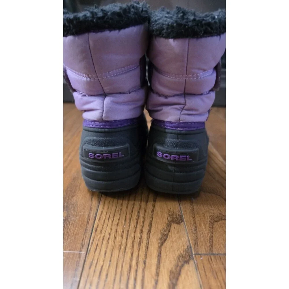 Sorel Commander Toddler Snow Boots Pink Waterproof Fleece Lined Winter Size 11